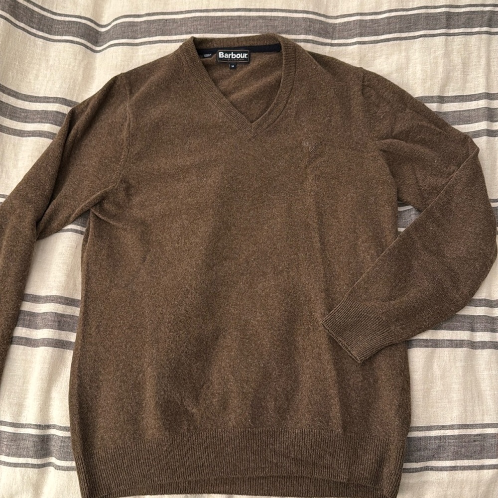 Barbour Lambswool V-Neck Sweater